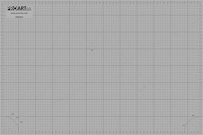 Proartek PK00078 Professional Cutting Mat, HM4060, 40 x 60 Inches; Self-Healing, Double-Sided Blue/Gray Mat for Quilting, Sewing, Hobbies & Crafting - size: 60"L x 40"W
