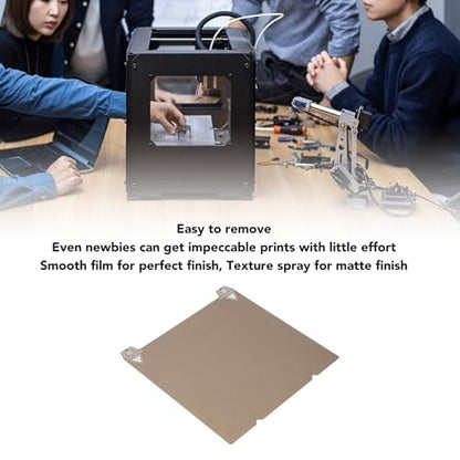 BORDSTRACT Double-Sided Build Plate, PEO Diamond Pattern + PEI Spray Texture Spring Steel 235x235mm Without Soft Magnetic Base, Hot Bed Platform for K1 3D Printer - style: PEI spray + PEO diamond 235*235mm