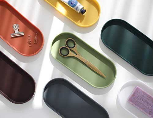 Lazy K Silicone Tray - Small Vanity Tray Organizer - Spoon Rest Holder - Kitchen Sink, Bathroom, Multi-Purpose Modern Counter Organizer (Black) - color: Midnight Black-2pcs