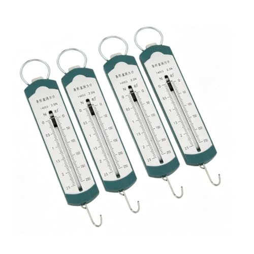 4Pcs Spring Scales for Science Classroom, Professional High Accuracy Bar Portable Spring Dynamometer for Student Physics Experiment Teaching Demonstration (2.5N) - size: 2.5N