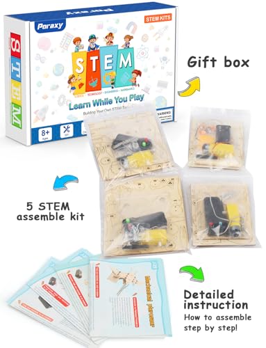 Poraxy 4 Pack Dinosaur Toys for Kids 8-12, STEM Kits, Toys for Ages 8-13, Wooden 3D Puzzle, Educational Science Building Projects Crafts, Birthday Gifts for Boys Girls 7 8 9 10 11 12 13 Years Old - size: Dinosaur toys without Paints