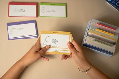 The Must Have Organic Chemistry Flashcards: 300 Color Coded Organic Chemistry Reactions Including Alcohols, Alkenes, Carboxylic Acids, Esters, Amides, Benzenes, Ketones, Amino Acids, and More