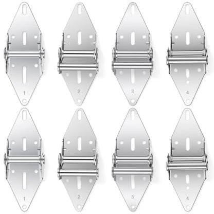 8 Pcs Garage Door Hinges Heavy Duty #1#2#3#4 Galvanized Steel