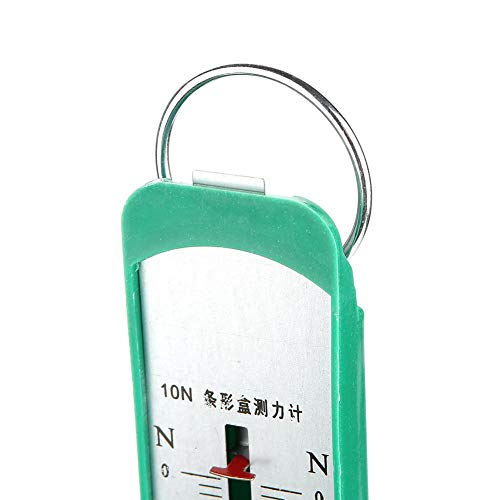 Newton Force Meter Spring Scale - Maximum Capacity 10N, 1 kg, Dual Scale Labeled. Dynamometer Bar Physics Mechanical Experiment Instrument