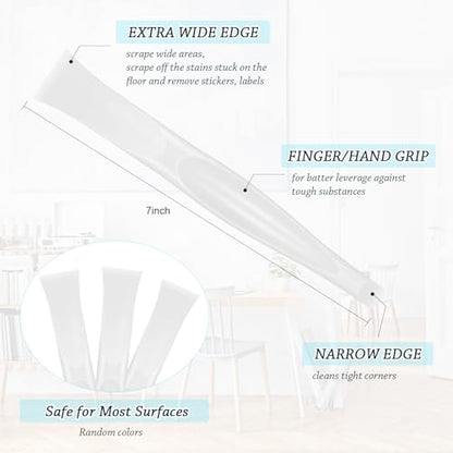 Honoson Non-scratch Plastic Scraper Cleaning Tool, White - color: White