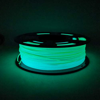 PLA 3D Printer Filament,Glow in the Dark Filament, Glow Green/Blue 1.75mm(2.2LBS) Accuracy +/-0.05mm for Ender3 Ender5 CR10 - color: Pla_glow in the Dark Green Blue