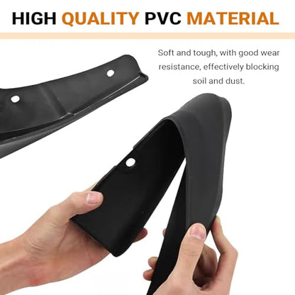 2 PCS Car Mud Flaps, Splash Protection Tire Splash Guards, 8.27" x 12.6" Front and Rear Wheels Mudguard Replacement, for Most Sedans (Black #S) - color: Black