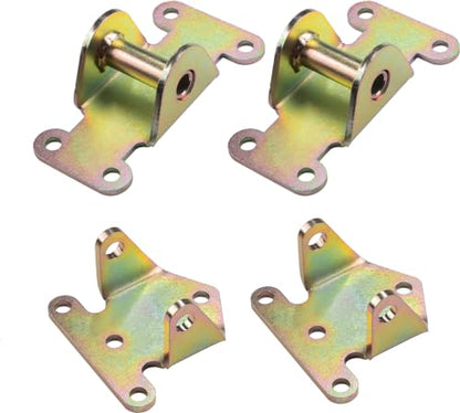 SBC/BBC Solid Steel Motor Mount Engine Bracket Kit for Chevy V8 283 327 350 400 Small & Big Block Chevy Engines Off Road Racing Frame Mount