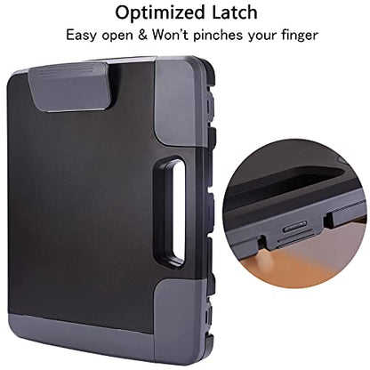 Heavy Duty Clipboard with Storage Case, Portable Handle Clipboard