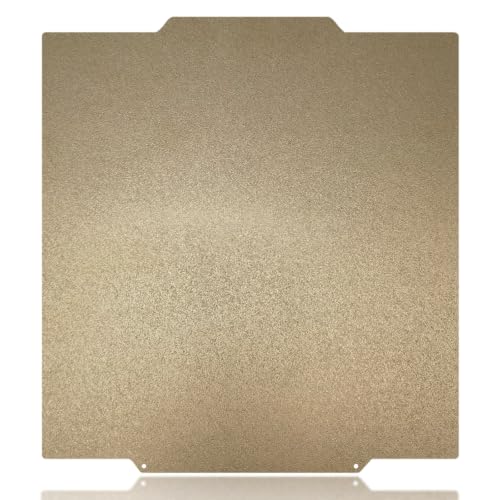 266x293mm Build Plate Double Sided Sheet Textured PEI Build Plate Flexible Removable Spring Steel Heated Printing Bed Platform for Flashforge Creator 5/5 Pro 3D Printer - size: 266x293mm