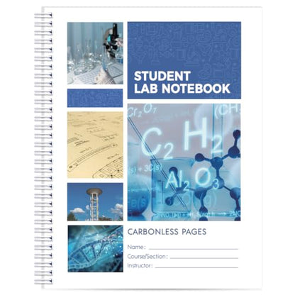 SKYDUE Carbonless Lab Notebook, Student Laboratory Notebook, 8.5" x 11"
