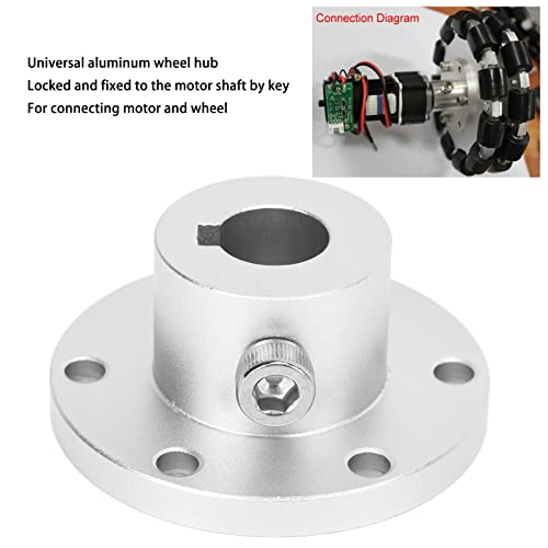 RC Flange Shaft Coupling, Transfer Coupler Aluminum Alloy High Strength 0.55in for RC Car Motor and Gearbox