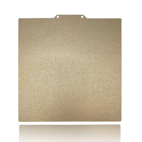 230x230mm Gold PEI Build Plate for Kobra 2/Kobra 2 Pro/Kobra 2 Neo/Kobra/Kobra Go, Double Sided Textured PEI Flexible Spring Steel Platform Heated Printing Bed for Anycubic Kobra 3D Printer - size: 230x230mm