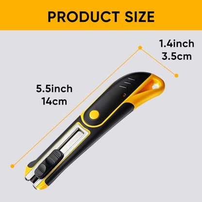STEELITE Plexiglass Cutter Acrylic Cutting Knife and 13 Pcs Blade Set, Easy to Use Multi-Use Cutter with Cutting Blade