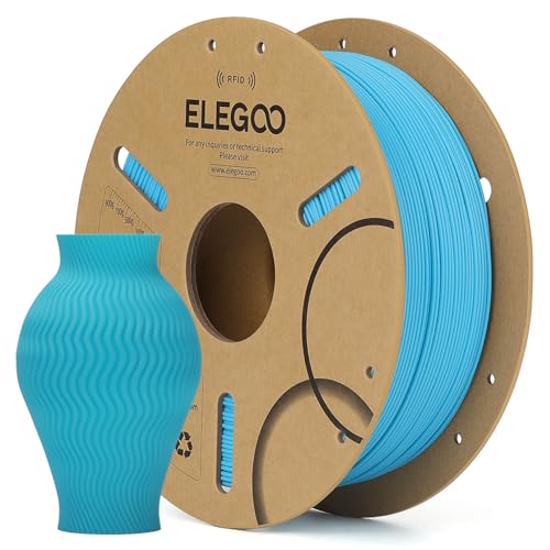 ELEGOO RFID PLA 3D Printer Filament 1.75mm Sky Blue 1KG - color: Rfid Sky Blue
