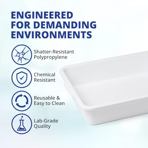 United Scientific™ Multi-Purpose Containment Tray, 15L x 12W x 3" H, 3-Pack - size: 15" x 12" x 3" (3 Count)