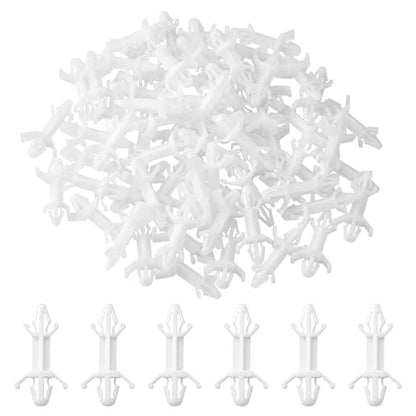 Marsui 200 Pcs Nylon PCB Standoffs, Double Head Push in Clips, 6.5mm - size: 6.5mm