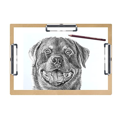 Acocony 11x17 Clipboard Three Clip Extra Large Clipboard Hardboard 11 x 17 Clipping Board Log Color Pack of 1