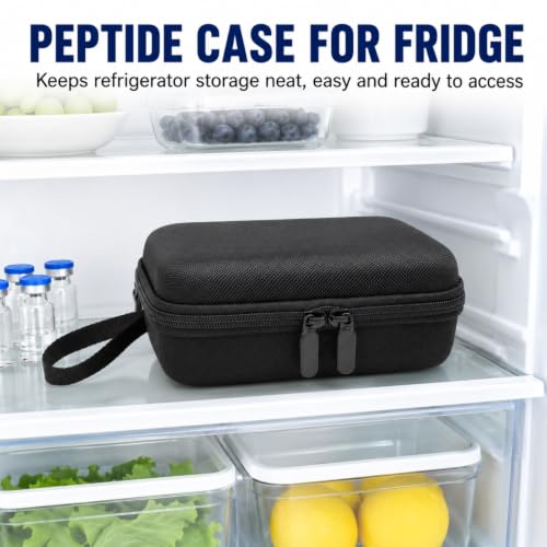 Peptide Case for Fridge, Peptide Case Bac Water for Peptides-Adjustable - size: Adjustable Dividers