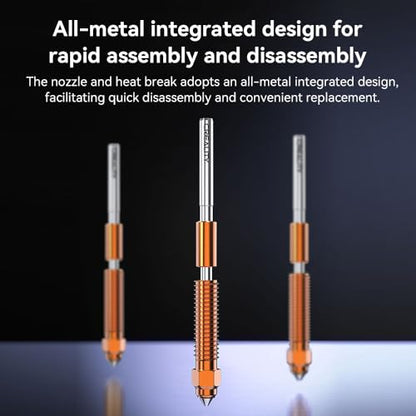 Creality K2 SE/K1C Nozzle, Upgrade Ender 3 V3 SE Unicorn 3D Printer Nozzle Kit, Original K1 Copper Alloy and Hardened Steel Nozzle for Creality K1 SE/K1 Max/Ender 3 V3 Plus/3 V3 KE 3D Printers (0.4mm) - size: 0.4mm Unicorn