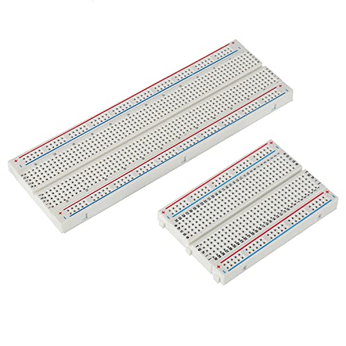 Mini Breadboard 170 Points (6 Colors, 6PCS)+Small Breadboard 400 Points Solderless (2PCS)+ Breadboard 830 Points (1 PCS) for Arduino and Proto Shield Electrical Connections Block