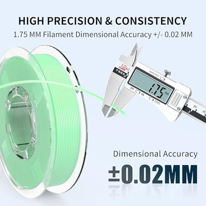 RAMBERY Clear Rainbow PLA Filament Bundle 1.75mm, Crystal Transparent PLA 3D Printer Filament, Dimensional Accuracy +/- 0.02 mm, 250X4 Spools - color: Crystal Rainbow 02