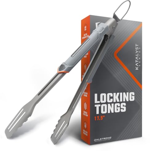 Dalstrong 16" Locking BBQ Tongs - Titanium Nitride Stainless Steel - size: Tongs