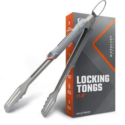 Dalstrong 16" Locking BBQ Tongs - Titanium Nitride Stainless Steel - size: Tongs