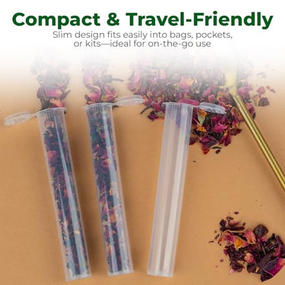 Kopperko Travel Medicine Container, 116mm, 100 Pack, Clear - color: Clear, size: 100 Tubes