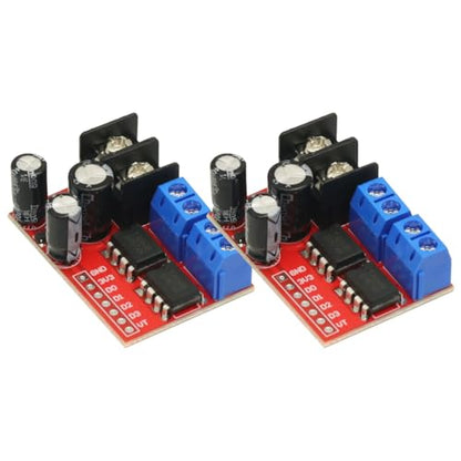 2PCS H Bridge Remote Control 5A 3V-14V Dual DC Motor Controller Drive Module Voltage Reverse PWM Speed Regulation Double