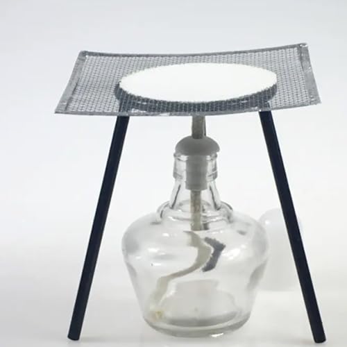 Tyenaza Burner Tripod, Open Fire Tripod Bunsen Lamp Burner Stand Cast Iron Tripod Support Holder for Chemical Experiment