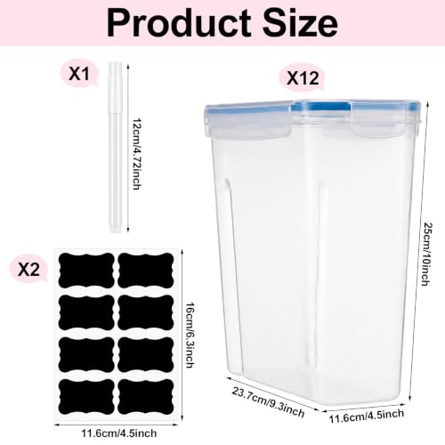 Blushtier 12 Pcs Filament Storage Box with Stickers and Marker - color: Blue