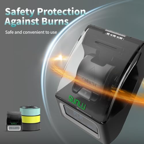 SUNLU Filament Connector, Filament Splicer with 200Pcs PTFE Sleeve for 3D Printer Filament 1.75mm, Fast Heating Up to 240°C, Compatible with PLA PETG TPU ABS PA Nylon - style: Filament Connector - 200pcs Ptfe