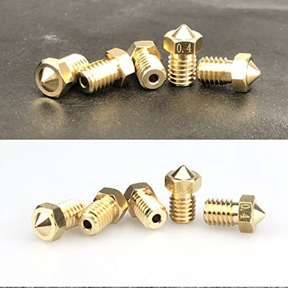 Nozzles 25 pcs 3D Printer Extruders Brass Nozzles - size: V5/V6 Brass, style: Kit: 0.4 Nozzles