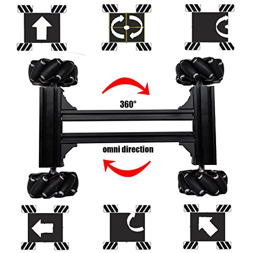 SmaringRobot Metal Robot Car Chassis Kit - color: Black