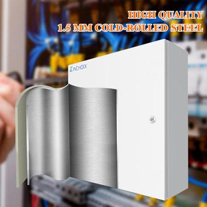 Outdoor Electrical Box 24 x 24 x 8'' Nema 4X Enclosure Waterproof Junction Box Electrical Enclosure Lockable Weatherproof Enclosure Box - size: 24 x 24 x 8''