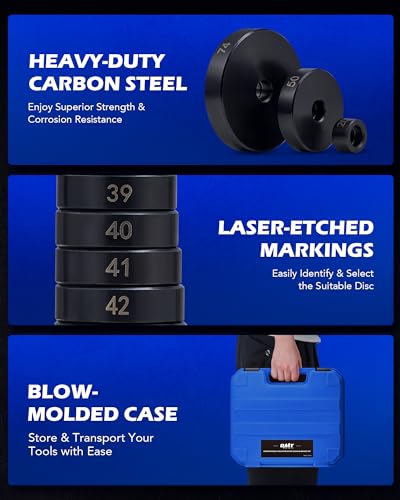 OMT Bushing Driver & Transmission Bearing Race Seal Installer Kit - color: Black Handle, size: 52pc Bushing Driver Kit