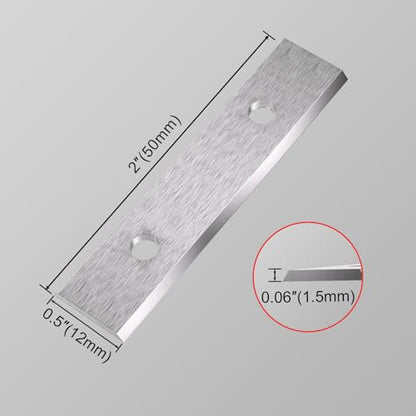 LU&MN Carbide Scraper Replacement Blades, 2"/50×12×1.5mm, 100 Pieces - style: 2"-10PKS