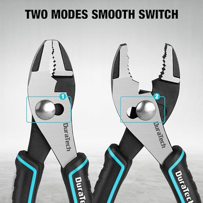 DURATECH 6 Inch Slip Joint Pliers, Small Pliers with Comfortable TPR Handle (Pack of 2) - size: 6 Inch (Pack of 2)