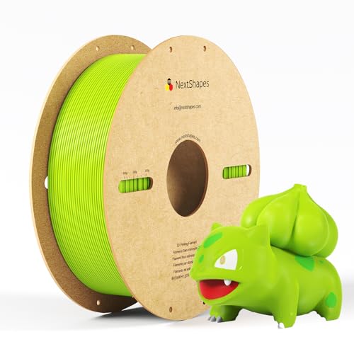 NextShapes PETG 3D Printer Filament 1.75mm,1KG Cardboard Spool - color: Apple Green