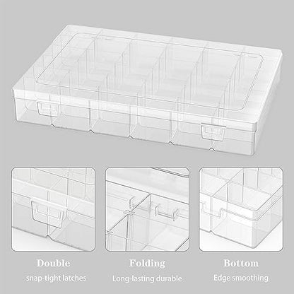 Goiio 8 Pack Plastic Organizer Container Box