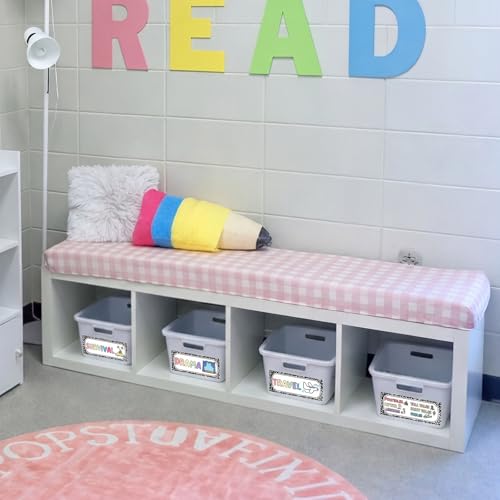 Tinlade 56 Pcs Classroom Reading Corner Label Library, Composition Notebook - style: Composition Notebook