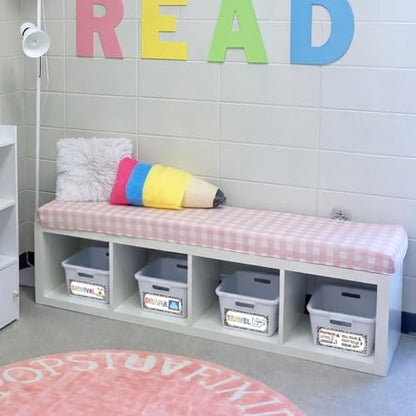 Tinlade 56 Pcs Classroom Reading Corner Label Library, Composition Notebook - style: Composition Notebook