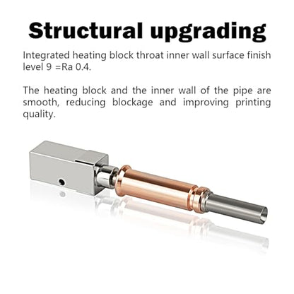 Upgrade 2.0 Version Ceramic Hotend for Kobra 3 Combo/Kobra 3 V2 Combo - size: 0.4mm