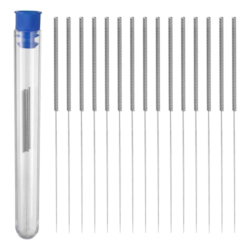 HARFINGTON 20pcs 3D Printer Nozzle Cleaning Needles 0.3mm Stainless Steel Nozzles Cleaner Tool 3D Printing Nozzle Cleaning Kit for 3D Printers Accessories - color: Silver Tone, size: 0.3mm