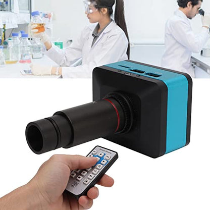 Walfront 4K Industrial Microscope Camera, 0.5X Lens C-Mount