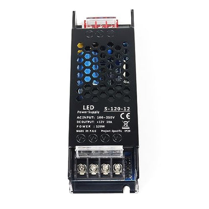 12V 10A 120W Universal Regulated Switching Power Supply, 100-250V AC to 12V DC Converter, LED Driver, Industrial Transformer, Adapter for Strip Light, Lamp, Radio - style: 12 Volt