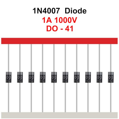 200pcs 1N4007 Rectifier Diode 1A 1000 Volt 1000V IN4007 4007 Electronic Silicon Diodes - style: 1N4007-200pcs