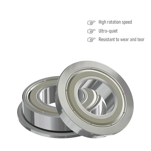 5PCS F682ZZ Flange Ball Bearing, 2x5x2.3mm, Miniature - size: F682ZZ Size2×5×2.3mm
