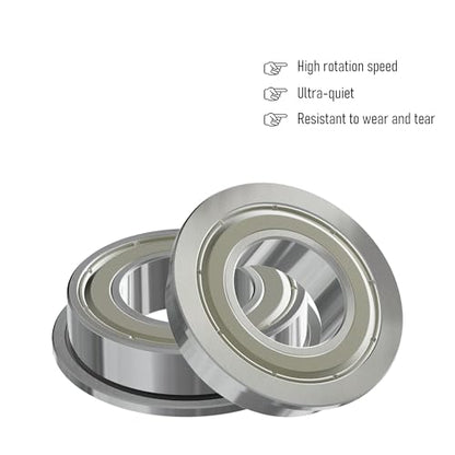 5PCS F682ZZ Flange Ball Bearing, 2x5x2.3mm, Miniature - size: F682ZZ Size2×5×2.3mm